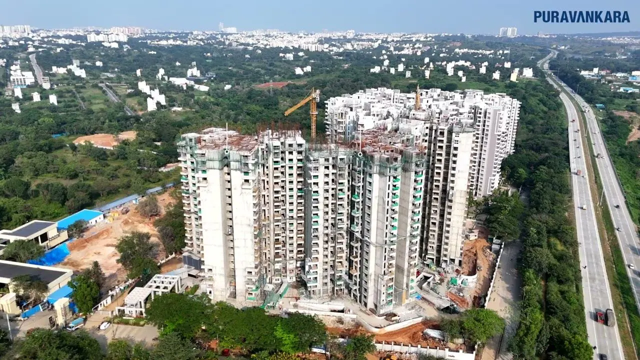 Aerial Purva Park Hill construction progress view published 24 October 2024