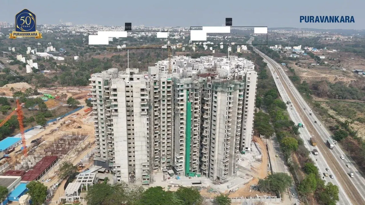 Aerial Purva Park Hill construction progress view published 12 March 2025